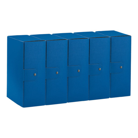 Lot de 5 Dossiers Esselte C32 Eurobox - Bleu, 25 x 35 cm