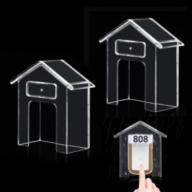 Couvercle Étanche Transparent pour Sonnette - Lot de 2