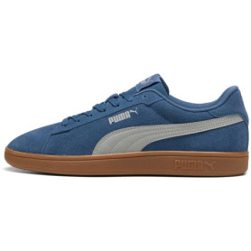 Baskets PUMA Smash 3.0 Unisexes en Cuir Gris Indigo Foncé