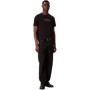 T-Shirt Calvin Klein Homme Logo Glitch en Coton Noir - Taille XL