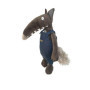 Peluche Loup Jardinier en Salopette en Jean