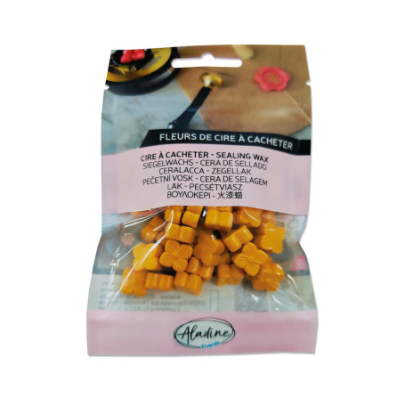 Pack de 60 Perles de Cire à Cacheter Abricot - Idéal pour Invitations et Cadeaux