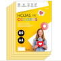 Papier A4 Couleur Crème - 250 Feuilles 80g pour Imprimante et Loisirs Créatifs