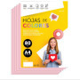 Papier A4 Couleur Rose Clair - 250 Feuilles 80g pour Imprimante