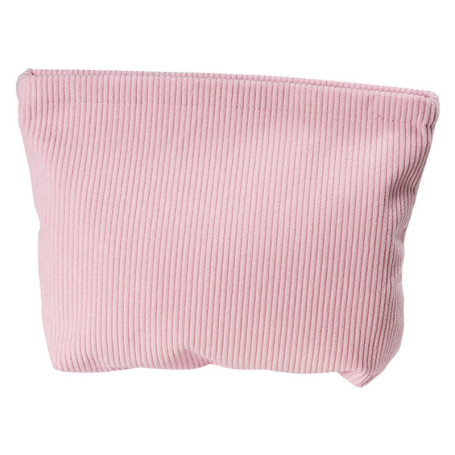 Pochette Cosmétique en Velours Rose - Trousse de Toilette Pratique pour Femmes