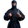 Set Ninja 5 Pièces avec Dague - Accessoire Costume Guerrier Japonais