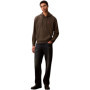 Hoodie Monogram Calvin Klein en Grey Beluga pour Homme