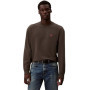 Pull-over Calvin Klein Monogram en Grey Beluga pour Homme - Luxe Décontracté
