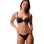 String Thong Femme Dipped Calvin Klein - Bleu Shoreline/Blue Descent