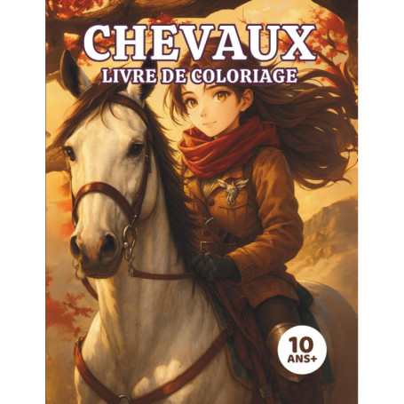 Livre de Coloriage Chevaux pour Filles - Créativité Équestre à Partir de 10 Ans