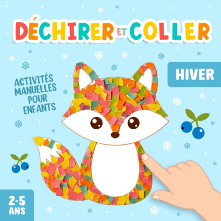 Activités Manuelles Créatives pour Enfants de 2 à 5 Ans - Bricolages d'Hiver à Déchirer et Coller