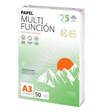 Papier A3 Multifonction 75g - 50 Feuilles pour Imprimante et Projets Créatifs