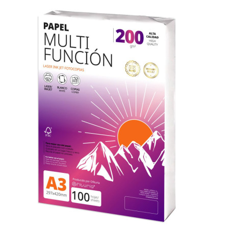 Papier A3 200g - 100 Feuilles Multifonction pour Imprimante et Projets Créatifs
