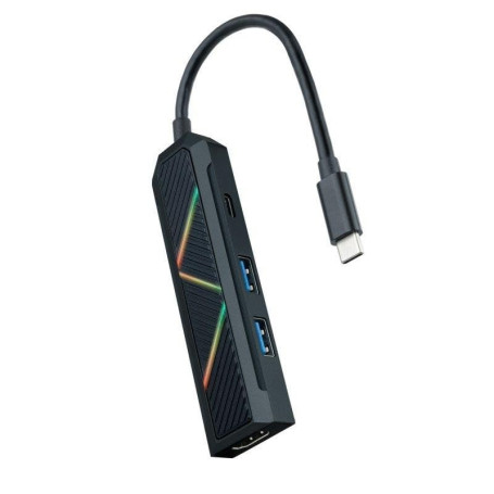 HUB USB-C Prendeluz avec 2 Ports USB-A et Sortie HDMI