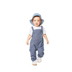 Patron de Salopette Burda Kids 9337 pour Bébé de 3 Mois à 2 Ans