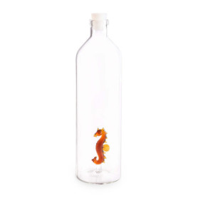Carafe à Eau en Verre Atlantis avec Hippocampe Transparent
