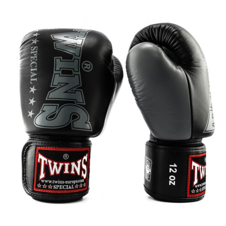 Gants de Boxe Twins Special Noir BGVL8 - 12 oz pour Adultes