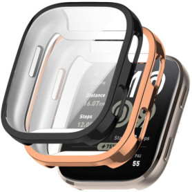 Coque de Protection TPU pour Amazfit Bip 6 - 2 Pièces Or Rose Noir