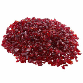 Verre de Feu Rouge VEVOR pour Braséro - Décoration Élégante et Durable