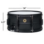 Caisse Claire Tama Metalworks Black Steel 14"x6,5" - Sonorité Brillante