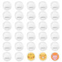 Pack de 30 Badges Ronds Personnalisables en Acrylique Transparent