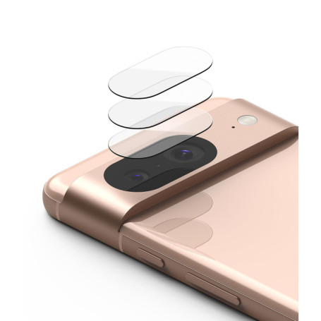 Verre Trempé Ringke pour Caméra Google Pixel 8 - Protection Anti-Rayures (Pack de 3)