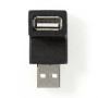 Adaptateur USB-A NEDIS 2.0 - Connecteur Pratique Noir