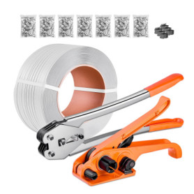 Kit de Cerclage VEVOR avec Outil et Tendeur - 975 m pour Emballage et Déménagement