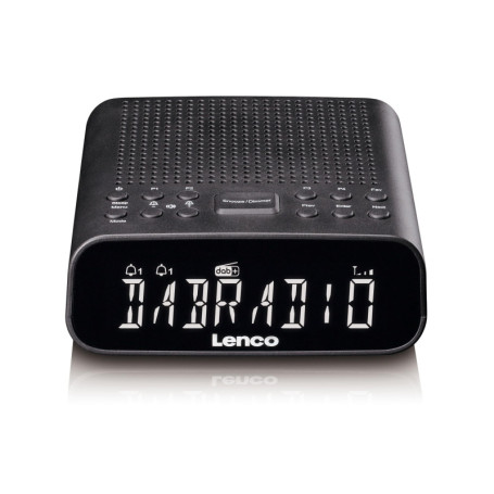 Lenco CR-606BK Radio-réveil Compact DAB+/FM avec Bluetooth et Écran LCD Noir
