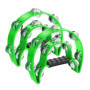 Lot de 2 tambourins demi-lune Flexzion en vert avec poignée ergonomique