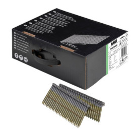 Set de 2200 Clous Anneau DeWalt 34° Argent 63mm
