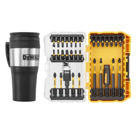 Coffret DeWALT TOUGHCASE 32 Pièces avec Embouts FLEXTORQ et Mug