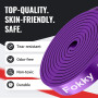 Fokky Bande Elastique Musculation, Élastique Musculation avec 5 Niveaux différents Bande de Resistance et Ancrage de Porte, Idéa