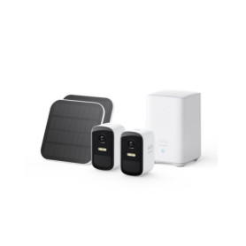Kit de 2 Caméras de Surveillance WiFi EufyCam 2C Pro avec Panneau Solaire