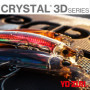 Leurre Yo-Zuri Crystal 3D Minnow pour Pêche en Eaux Profondes - Tête Rouge 5-1/4"