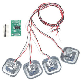 Kit de Capteurs de Pression HX711 - 4 Jauges de Contrainte 50kg pour DIY