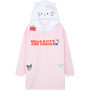 Poncho Plaid Oversize Hello Kitty pour Femme et Ado - Sweat à Capuche Kawaii