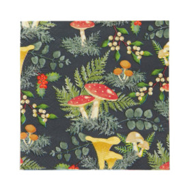 Serviettes en Papier Automne Champignons - Lot de 20