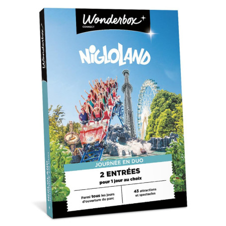 Coffret Cadeau Wonderbox Connect - 2 Entrées pour Nigloland