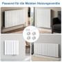 Kit d'Adaptateurs de Thermostat de Radiateur en Acier Inoxydable - 4 Pièces