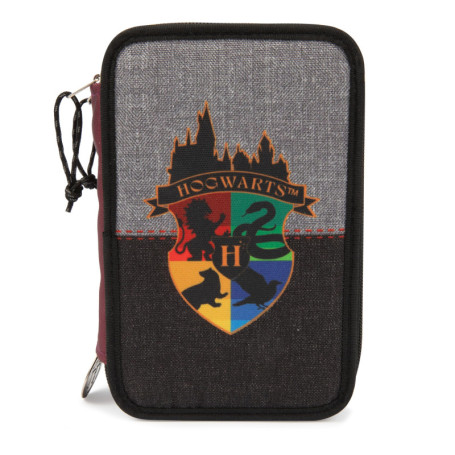 Trousse Harry Potter Triple avec 18 Crayons et Feutres - Giochi Preziosi