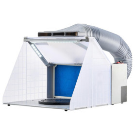 Cabine de Peinture Aérographe VEVOR avec Éclairage LED et Ventilateur d'Extraction