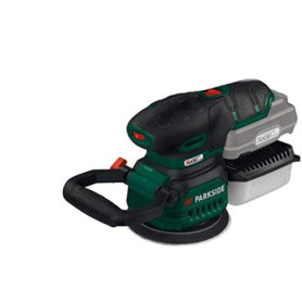 Ponceuse Excentrique Sans Fil Parkside PAEXS 20-Li A1 avec 4 Feuilles Abrasives