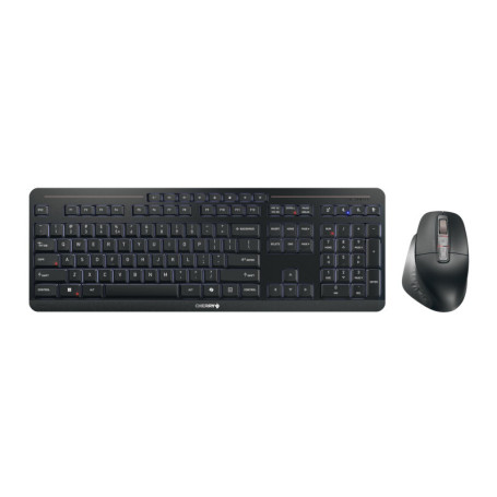 CHERRY Stream Desktop Ultimate - Ensemble Clavier et Souris Ergonomique sans Fil