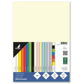 Lot de 100 feuilles de papier à lettre beige A4 120 g/m² - Kangaro