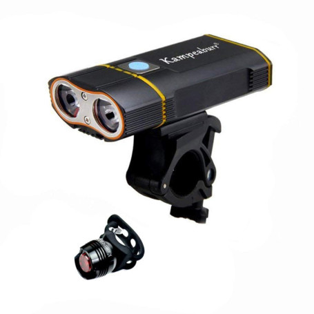 Phare de Vélo Kampeaburr 1800 Lumens USB Rechargeable - Étanche IPX6