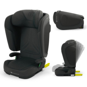 Siège Auto Pliable Kinderkraft UNITY i-Size Noir pour Enfants de 3,5 à 12 Ans