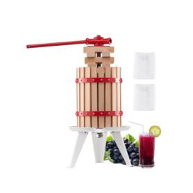 Pressoir à Fruits Manuel VEVOR 6 L avec Panier en Bois et 8 Blocs