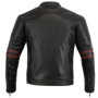 Veste de Moto en Cuir Noir et Oxblood avec Protection CE - Bikers Gear Australia