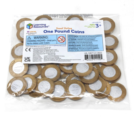 Jeu de 50 pièces d'une livre sterling Learning Resources